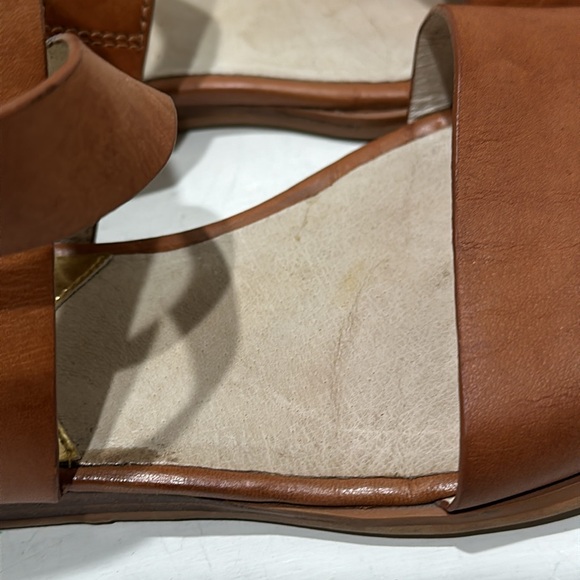 MICHAEL MICHAEL KORS “Josephine Brown Leather Gladiator Flat Sandals (Sz: 8.5) - Picture 6 of 13